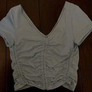 blue scrunch top urban outfitters